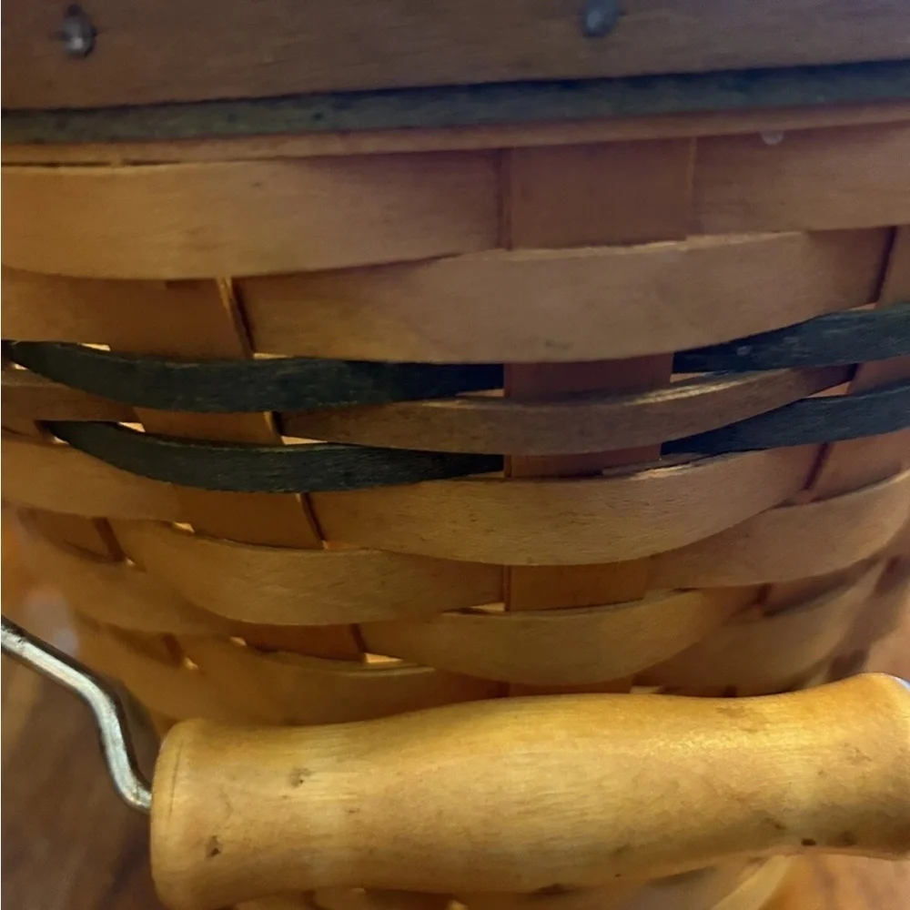 Longaberger 2002 Autumn Pail Green Basket